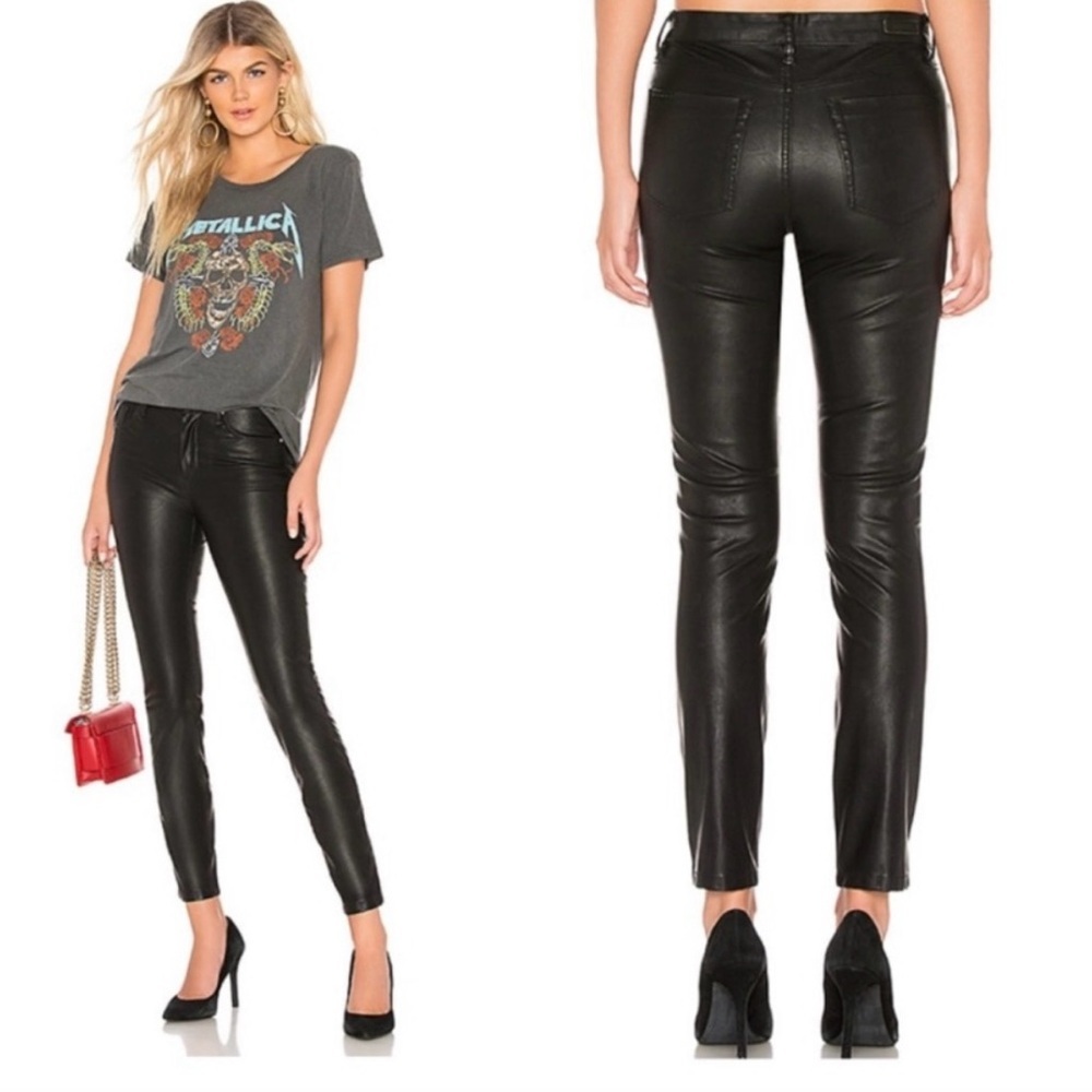Blank NYC Slim Fit Eight Ball Vegan Faux Leather Pants 32